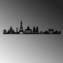 Wallity Paris Skyline Escultura de pared en Negro
